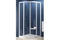 Supernova - Cabina dus semirotunda 80 Saten+Grape